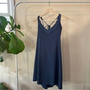 Athleta Navy Mini Dress With Built In Bra